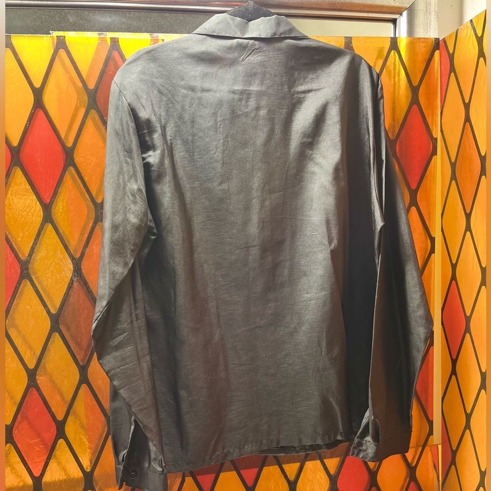 Vintage 1970’s -80’s Elegant Black Women's Blouse Sz Vtg 16 - Picture 5 of 8